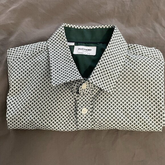 Duchamp London S/S Shirt Geometric Print - Picture 6 of 6